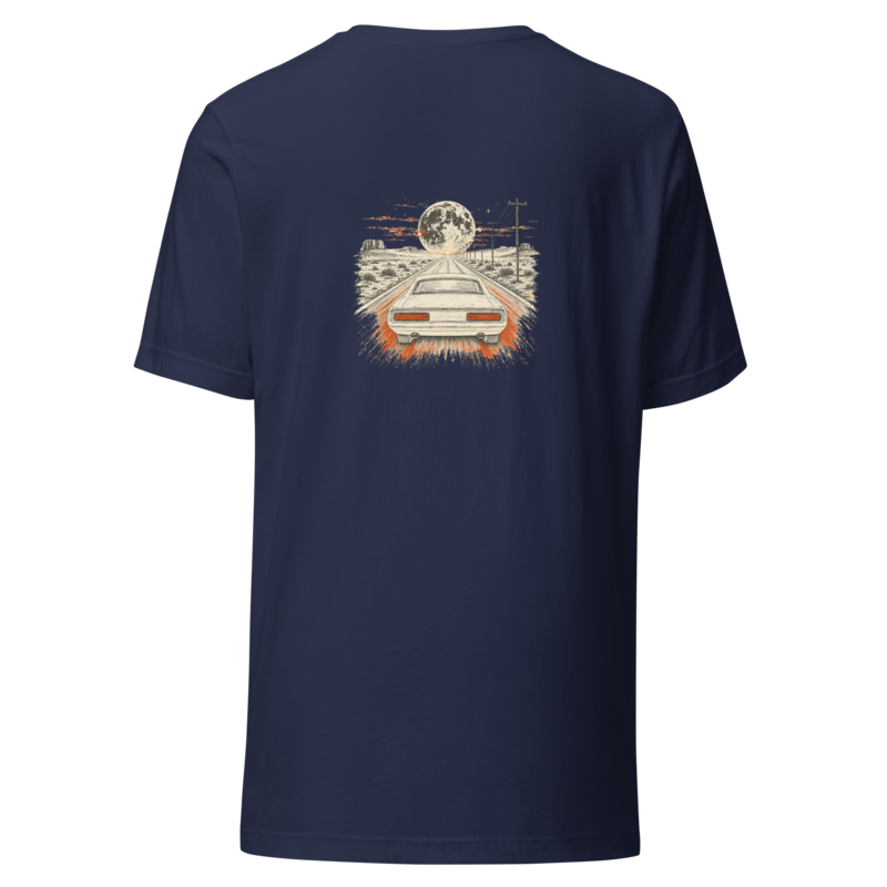 Drop 006 — Ghost Highway | Premium Graphic Tee - Navy