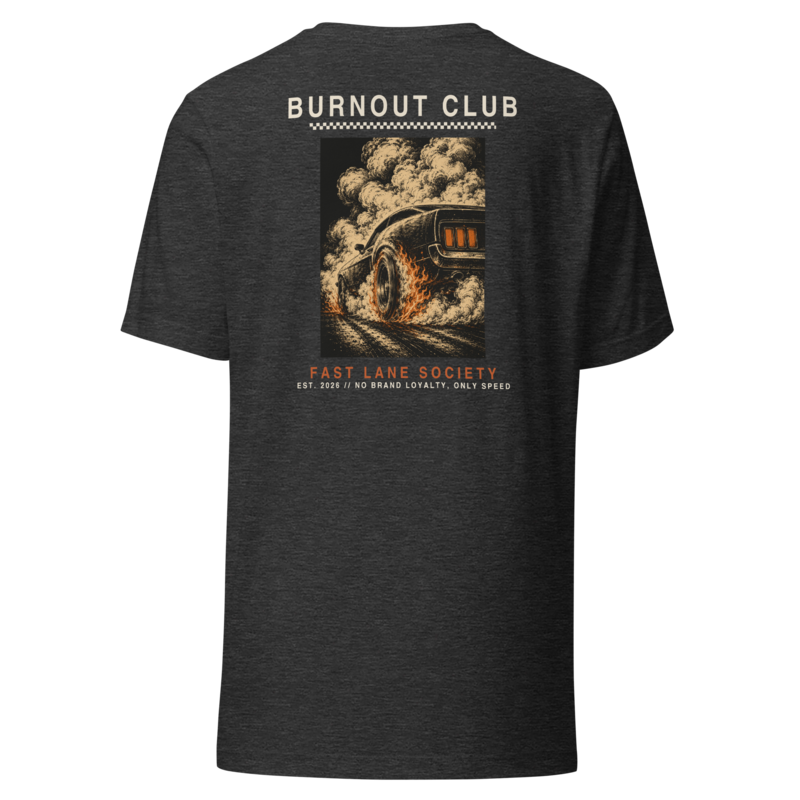 Drop 008 — Burnout Club | Premium Graphic Tee - Graphite