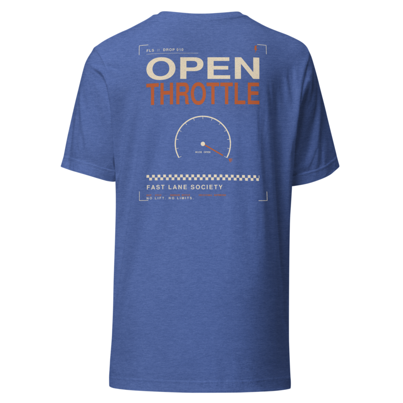 Drop 010 — Open Throttle | Premium Graphic Tee - Mystic Blue