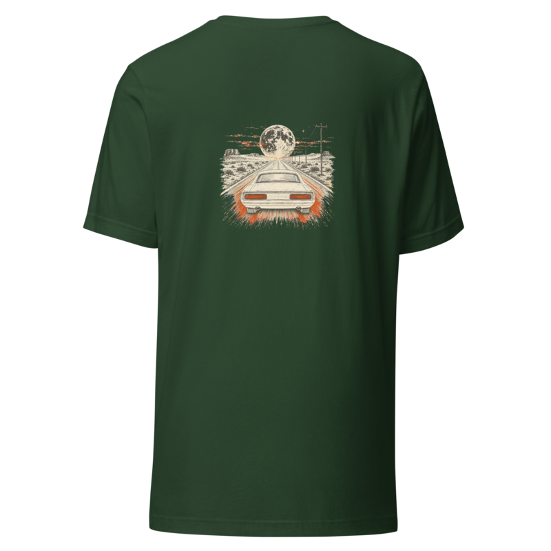 Drop 006 — Ghost Highway | Premium Graphic Tee - Forest