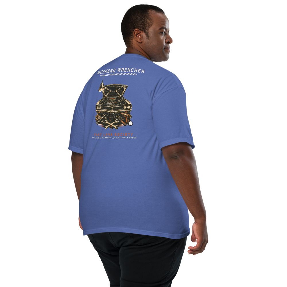 drop007 light unisex garment dyed heavyweight t shirt mystic blue back 6a6a86f656976