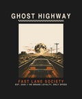 Ghost Highway graphic tee — black