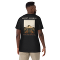 Ghost Highway back graphic on black tee, worn - Fast Lane Society Drop 006